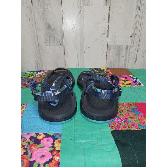 CHACO WOMENS Z/CLOUD ADJUSTABLE STRAP SANDAL IN BLUE/BLACK/GREEN COLORS SIZE 8 - Picture 7 of 9